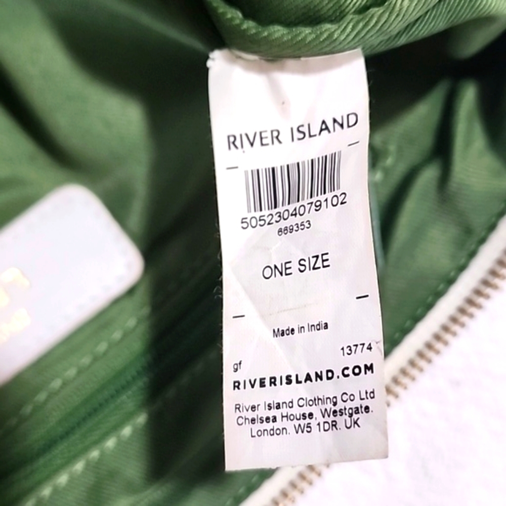 River Island Women's Leather Abstract Clutch Handbag. - Picture 5 of 8